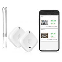 ORIA Wireless Thermometer Hygrometer Sensor Data Logger Digital C/F Indoor Outdoor Bluetooth Temperature Humidity Meter Alarm