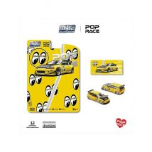 POP RACE 1:64 Pandem Civic EG6 Rocket Bunny Mooneyes Blister Card Version Diecast Diorama Car Model Toy