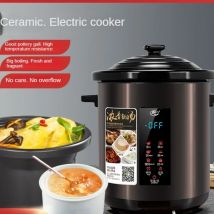 220V Keramik-Slow-Cooker mit großer Kapazität, automatische Wasser abscheidung, elektrischer Eintopf für Haus-und Laden kochen/10l