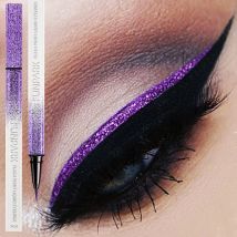 1PC nuovo viola fine eyeliner liquido impermeabile penna per occhi a lunga durata impermeabile ad asciugatura rapida prodotti per il trucco coreano bellezza opaca