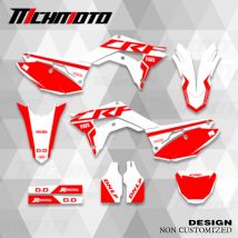 Mchmfg Grafik Aufkleber Aufkleber Kits für Honda 2010-2017 crf250r 2018 2021 crf450r Nummer Name Hintergrund benutzer definierte