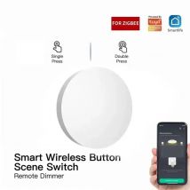 Tuya ZigBee Interruttore di scena con pulsante intelligente Collegamento multi-scena Interruttore a chiave wireless Automazione alimentata a batteria Necessita di gateway Zigbee