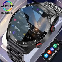 2024 Nowy inteligentny zegarek Bluetooth dla mężczyzn 360 * 360 Wyświetlacz HD Tętno Fitness Tracker EKG + PPG Biznesowe smartwatche dla Huawei
