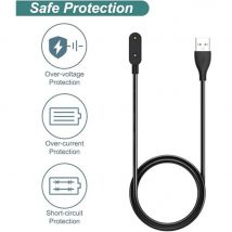 2er-Pack für Huawei Band 10/9/8/7/6 Watch Fit Mini/2/3/4X/4Pro Honor Band 7/6 Watch ES USB Smart Watch Ladegerät Ersatzladegerät