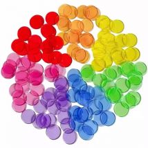 1000/500PCS Montessori Lernen Rsources Transparente Zählen Chips 19MM Pädagogische Spiele Für Kinder Klassenzimmer Liefert