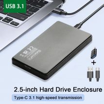 SSD Case 2.5'' SATA to USB 3.0/3.1 Hard Drive Enclosure for SSD Disk HDD Box USB C 3.1 Gen 2 Case HDD External Enclosure