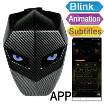 LED Augen Motorrad Rucksack Carbon Faser Hartschale Wasserdichte Herren Ritter Helm Tasche Leuchtende Reitausrüstung Sicherheitslicht