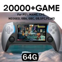 64 GB 20000+Spiele NEU Project X Tragbare Taschen-Videospielkonsole 4,3-Zoll-IPS-Bildschirm unterstützt PS1 Retro Gaming Dual-Lautsprecher Stereo
