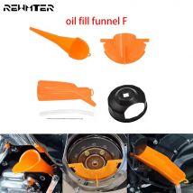 Moto Caso Primario Imbuto di Riempimento Olio Filtro Olio Copertura Imbuto Set Per Harley Touring Dyna Sportster XL883 Softail Fat Boy FLHT