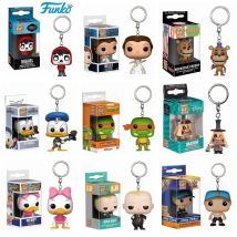 Funko Pop keychain Belle Coco Miguel Donald Turtles Freddy Boss Baby Snoopy John Cena Joker Mayor Webby Pocket Pop Keychain Toy