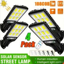Leistungsstarke LED Solar Outdoor Led Hof Wand Lampe Wiederaufladbare Menschlichen Körper Induktion Garten Terrasse Garage Tür Straße Beleuchtung