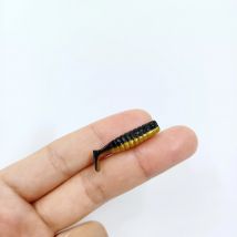 DUODUOYU 30PCS Mini T-tail Soft Fishing Lures 0.6g/30mm Small Worm Lure Silicone Artificial Bait Bass Pike Fishing equipment