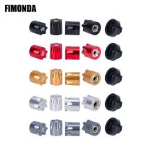 Metall Felge Mitte Kappe Staub Kappe M4 Mutter 4PCS für 1/10 RC Crawler Auto Axial SCX10 D90 TRX4 TF2 CC01 Capra Upgrade