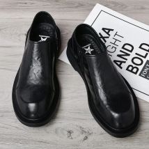 Britischen Stil Männer Casual Schuhe Leder Schuhe Mann Dicken Sohlen Formale Mode Faulenzer Männliche Schuhe für Männer Frühling Herbst Neue