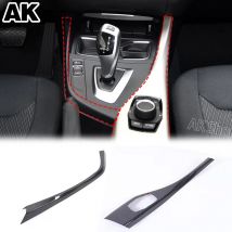 Echte Kohle faser für BMW 1 2er f20 f21 f22 f23 2014-2018 Auto Multimedia Panel Schalt verkleidung Aufkleber Autozubehör lhd
