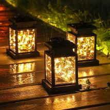 Luci a LED solari Lanterne da pavimento per messa a fuoco esterna Pannello candela Terraza Appeso per interni Balcone Decorazione per uccelli Illuminazione per giardino