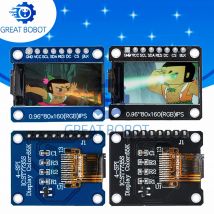 Bs tft display 0,96 zoll ips 8p spi hd 65k voll farbiges lcd modul st7735 laufwerk ic 80*160 (nicht oled) für arduino schwarz