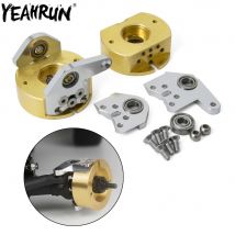 Yeahrun 2pcs Hochleistungs-Messing-Gegengewicht-Vorderachs-Achsschenkel für Axial wickel rc Raupen wagen