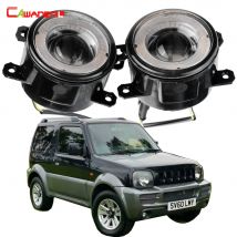 2 X Auto Angel Eye Gruppo fendinebbia LED Luce di marcia diurna DRL 30W 12V per Suzuki Jimny FJ Veicolo fuoristrada chiuso 1998-2017