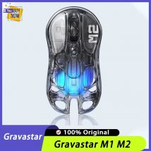 Mouse da gioco Gravastar M1/M2 in lega di magnesio Wireless Bluetooth Tri-Mode Paw3395 Mouse e-sport RGB Light Gamer per PC a bassa latenza