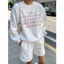 Skuggnas You Constantly Amaze Me But Not In A Good Way Sweatshirt Lustiges sarkastisches Zitat Pullover Unisex Baumwollpullover Drop Ship