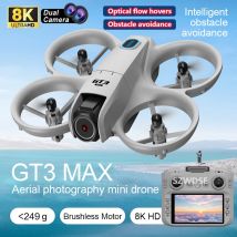 NOWY Oryginalny Dron GT3 Max Mini 8K GPS Profesjonalny HD Fotografia Lotnicza Zdalnie Sterowany Samolot HD Podwójna Kamera Quadcopter Zabawka
