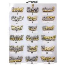 Zciti personalisierte Namenskette, zweifarbiger doppellagiger Anhänger, Edelstahlschmuck. Schenken Sie Ihr geliebtes ihr ein Weihnachtsgeschenk