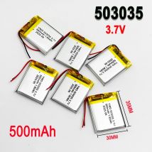 503035 Rechargeable Lithium Polymer Battery 3.7V 500mah for Car Recorder VR MP3 DVD GPS Navigationtion