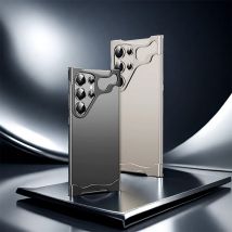Neu geformte Aluminium legierung Stoßstange Telefon hülle für Samsung S24 plus S24 Ultra Lens Films chutz Metall Stoßdämpfer Rückseite