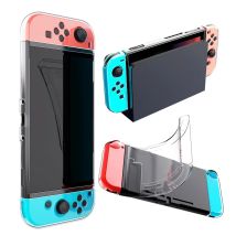 Per Nintendo Switch Custodia protettiva morbida in TPU trasparente Custodia protettiva per telaio Accessorio per console di gioco compatibile con aggancio