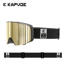 KAPVOE Occhiali da sci Maschera da snowboard Protezione da uomo Occhiali da neve Attrazione magnetica Anti-Fog UV400 Occhiali da sci per donna Adulto