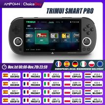 Trimui Smart Pro Console di gioco portatile Schermo IPS da 4.96 '' Sistema Linux Joystick Illuminazione RGB Trimui Console per videogiochi retrò Regalo