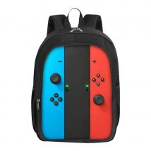 Heiß begehrter Casual-Gaming-Konsolen-Muster-Rucksack mit zwei Schichten für Jungen/Mädchen, Kinder, beste Geschenke, 2D-Flach-Cartoon-Schultasche