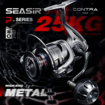 SEASIR CONTRA MAX Mulinello da pesca con filatura interamente in metallo 9 + 1 BB Max Drag 25KG/55LB Corpo in lega di alluminio e impugnatura Ruota da pesca in acqua salata