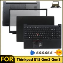 For ThinkPad E15 Gen2 E15 Gen3 Replacement Parts - LCD Cover, Bezel, Palmrest, Bottom Case & Keyboard Laptop frame