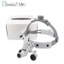 2.5X/3.5X  Dental LED Light Lamp Binocular Loupes Brightness Spot Adjustable Dental Lab 5W Headlamp For Surgical Headlight