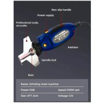 12V Chain Sharpener Chainsaw Gasoline Saw Grinding Chain Mini Electric Grinder Outdoor Tool Grinder