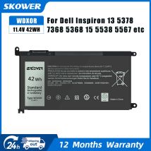 Batteria del computer portatile 42Wh WDX0R per Dell Inspiron 13 5000 5368 5378 7368 7378 14 7000 7460 15 5565 5578 7560 7569 7570 7579 17 5767