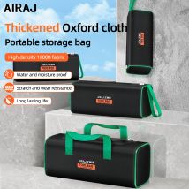 Borsa per attrezzi AIRAJ Borsa portaoggetti portatile in tessuto Oxford, riparazione professionale di elettricisti e falegname, borsa a doppio ponte per riporre la casa