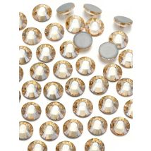 Golden Shadow glass glitter hot fix rhinestone strass crystal hotfix flatback stones for fabric garment wedding clothes costume