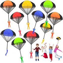 Fallschirm Spielzeug 6/12pcs verwickeln sich frei im Freien fliegen Fallschirm Hand werfen fliegende Spielzeuge für Frühling Kindertag Kinder Party Gefälligkeiten