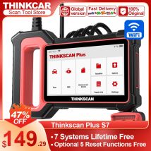 THINKSCAN PLUS S7 S6 S4 THINKCAR Skaner OBD2 Auto ABS, SRS, ECM, TCM, BCM, AC System Car EOBDII Diagnostic Scan Tool Czytnik kodów samochodowych
