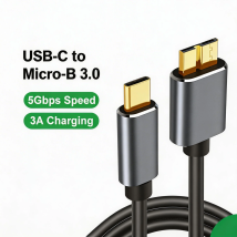 Micro B USB 3 0 to Type C Cable Connector Charging Sync 5Gbps Tranfer Type-C to USB 3.0 Micro B Cable Hard Drive Disk Data Cord