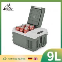 Alpicool NL9 9L Przenośna lodówka 12V/24V Mała lodówka samochodowa 100V~240V AC Chłodziarka elektryczna Wtyczka Mini Zamrażarka na kemping