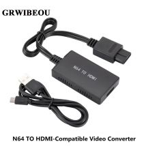 GRWIBEOU HDMI-compatible Adapter Cable N64 to HDMI-compatible Adapter 720P/1080P N64 HD Switch Converter For N64/SNES/GameCube
