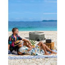Alpicool DC 25L 40L Portable Car Refrigerator 12 Volt Compressor Fridge Freezer Dual Zone with Wheel & Handle for Camping Picnic