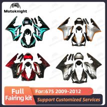 Vollständiger Satz Motorradverkleidungen passend für Triumph Daytona 675 675R 2009–2012 2011 Verkleidungsset, bemalte Karosserie, neues ABS-Kunststoff, 4 Geschenke