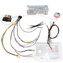 Fighting Board Kabel 20-Pin Quick Connect Für Brook Hitbox PS4 SANWA Joystick Easy Plug Harness 4-Pin Touchpad Taste Harness