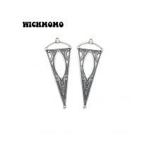 New 67*25mm 2pieces/bag Cute Romantic  Large Pointed Cone Zinc Alloy Charms Pendants Diy Necklaces Bracelets Accessories