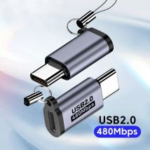 Adapter Micro USB na USB typu C Mini USB na USB C 480Mbps Szybkie ładowanie danych Złącze USBC na Lightning Adapter do iphone'a
